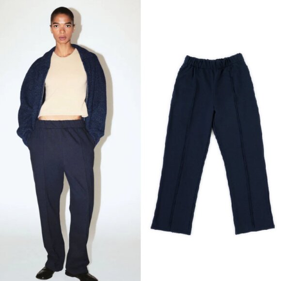 James Street Co Lennon Trouser in Deep Navy Large NWT